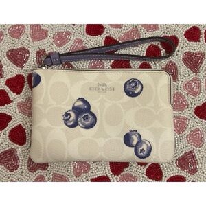 Coach Blueberry Wristlet!